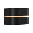 Nordlux Sibelis Applique Murale Aluminium Noir | IP44 - Convient pour E27