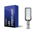 Noxion LED Straatverlichting 50W 6000lm 70x140D - 740 Koel Wit | IP65 - Lichtsensor - Asymmetrisch