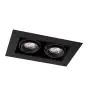 Noxion Inbouw Spot Zonder frame Pro 2x MR16 Kantelbaar Zwart | Zaagmaat 181x97mm - GU10 Fitting