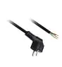 Kabel Schuko Stekker 3x0.75 3M Zwart