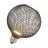Osram Decor Plat Lamp In Métal Boîtier Vide  LED E27 Globe Dépolie Noir 3.5W 300lm - 827 Blanc Très Chaud | Équivalent 25W
