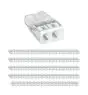 Lot 100x Wago 2273-202 Bornes De Raccordement À Levier Compact | 2 Câble Connexion - Push Câble