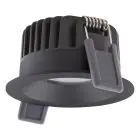 Ledvance Spot LED Fix Aluminium Noir 8W 680lm 36D - 930 Blanc Chaud | Diamètre 68mm - IP44 - Meilleur rendu des couleurs - Dimmable