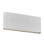 Nordlux Kniver Wandlamp Aluminium Wit 10W 900lm - 830 Warm Wit