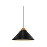 DFTP by Nordlux Kinto Pendelarmatuur Metaal en Hout Zwart | 420mm - Geschikt voor E27
