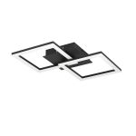 Eglo Plafondlamp RGBic Staal Zwart 19.6W 2100lm - 830 Warm Wit + RGB | Dimbaar