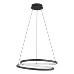 Eglo Pendelarmatuur Ruotale Staal Zwart 36W 4800lm - 830 Warm Wit