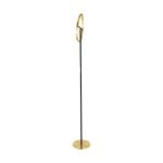Eglo Vloerlamp Castelpoto Staal Brushed Messing, Zwart 17.6W 2000lm - 830 Warm Wit | Dimbaar