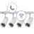 Bright Choice Complete Set 1-Fase Rail L 1 x 1 Meter Wit | incl. 4x Spot + GU10 2700K 3W Dimbaar + Eindkap, Voedingsconnector en L -Verbindingsstuk