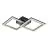 Eglo Plafondlamp Calliera Staal Zwart, Messing 18.4W 2500lm - 830 Warm Wit | Dimbaar
