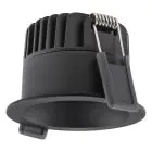 Ledvance LED Spot Donkerlight Aluminium Zwart 8W 680lm 36D - 930 Warm Wit | Zaagmaat 68mm - IP44 - Beste Kleurweergave - Dimbaar