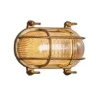 Nordlux Helford Wandlamp Glas Messing | IP64 - Geschikt voor E27